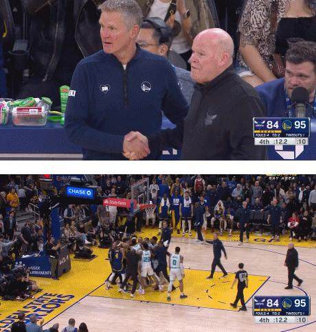 勇士黄蜂冲突！两人被驱逐 追梦喷格威引队友大笑